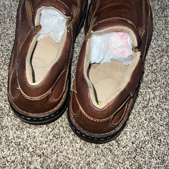 Dr. Martens Brown Leather Slip On Shoes - Picture 3 of 5